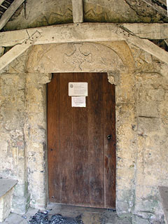 the norman door - the ashes are from a fire that 